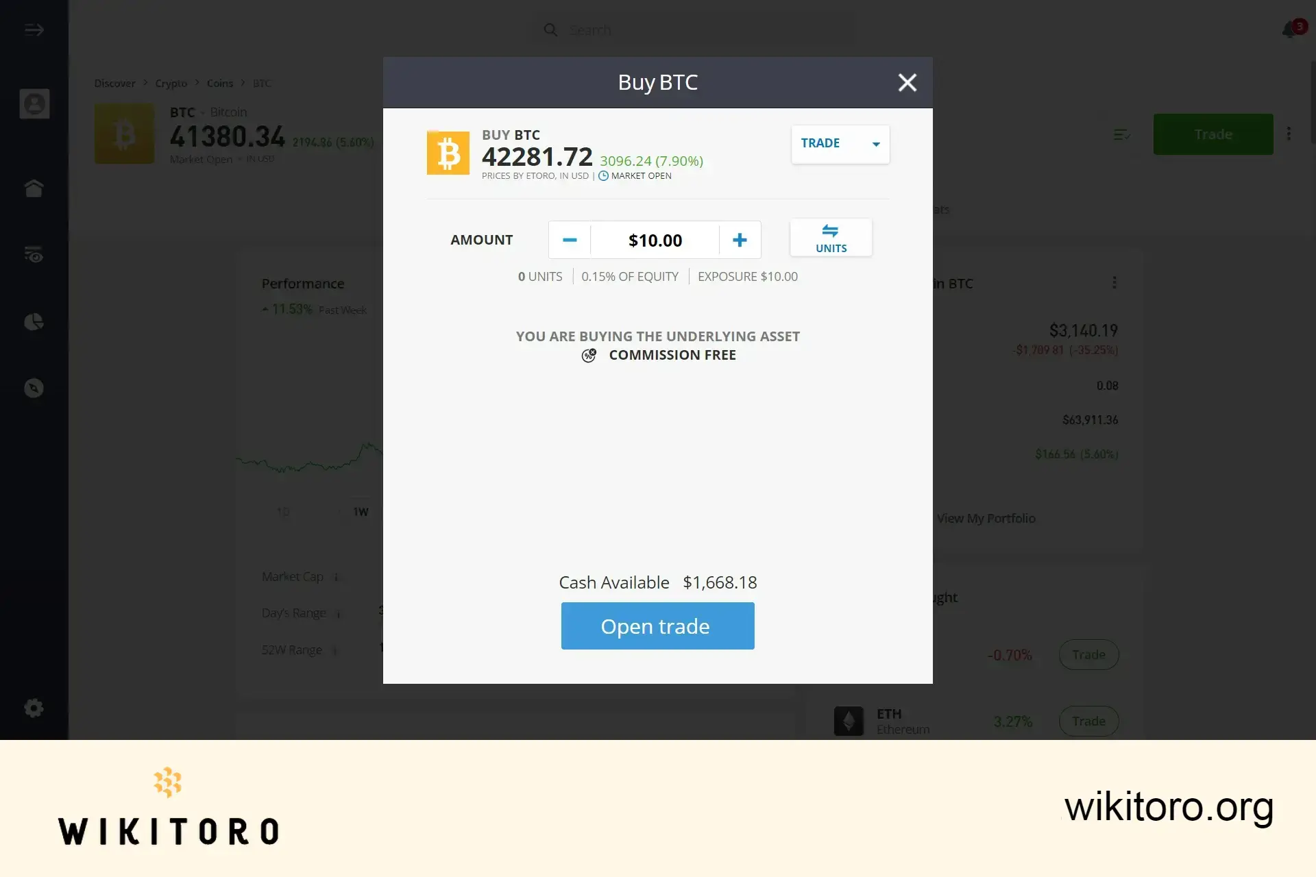 Comprar Bitcoin no eToro